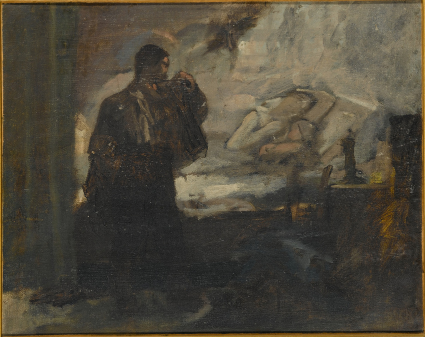 Maternité à l'homme en noir