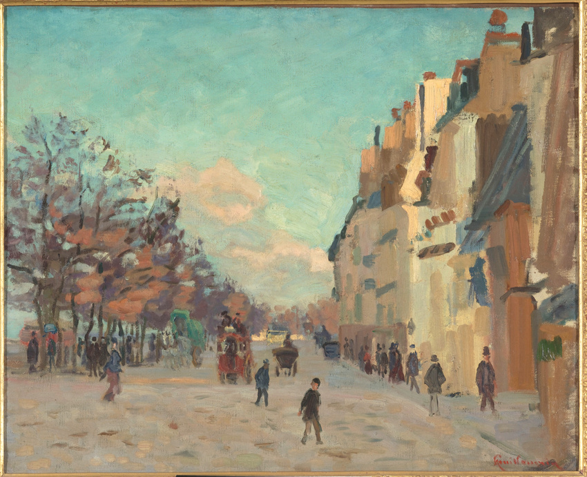 Quai de la gare, effet de neige